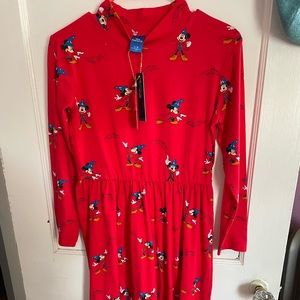 SOLD - Cakeworthy x Fantasia Mockneck Dress - Large